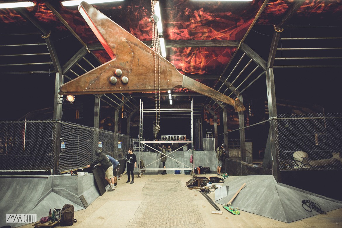 CHANTIER SKATEPARK CROSS DA CRUZ HELLFEST 2015